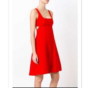T by Alexander Wang Fit and flare dress in RED